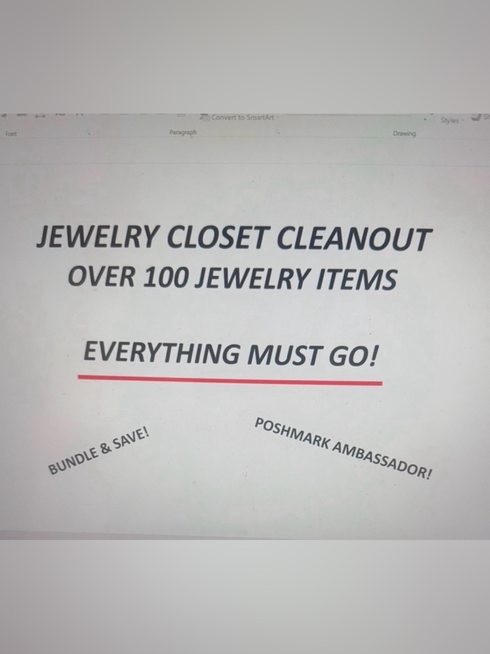 JEWELRY CLOSET CLOSEOUT!!!!